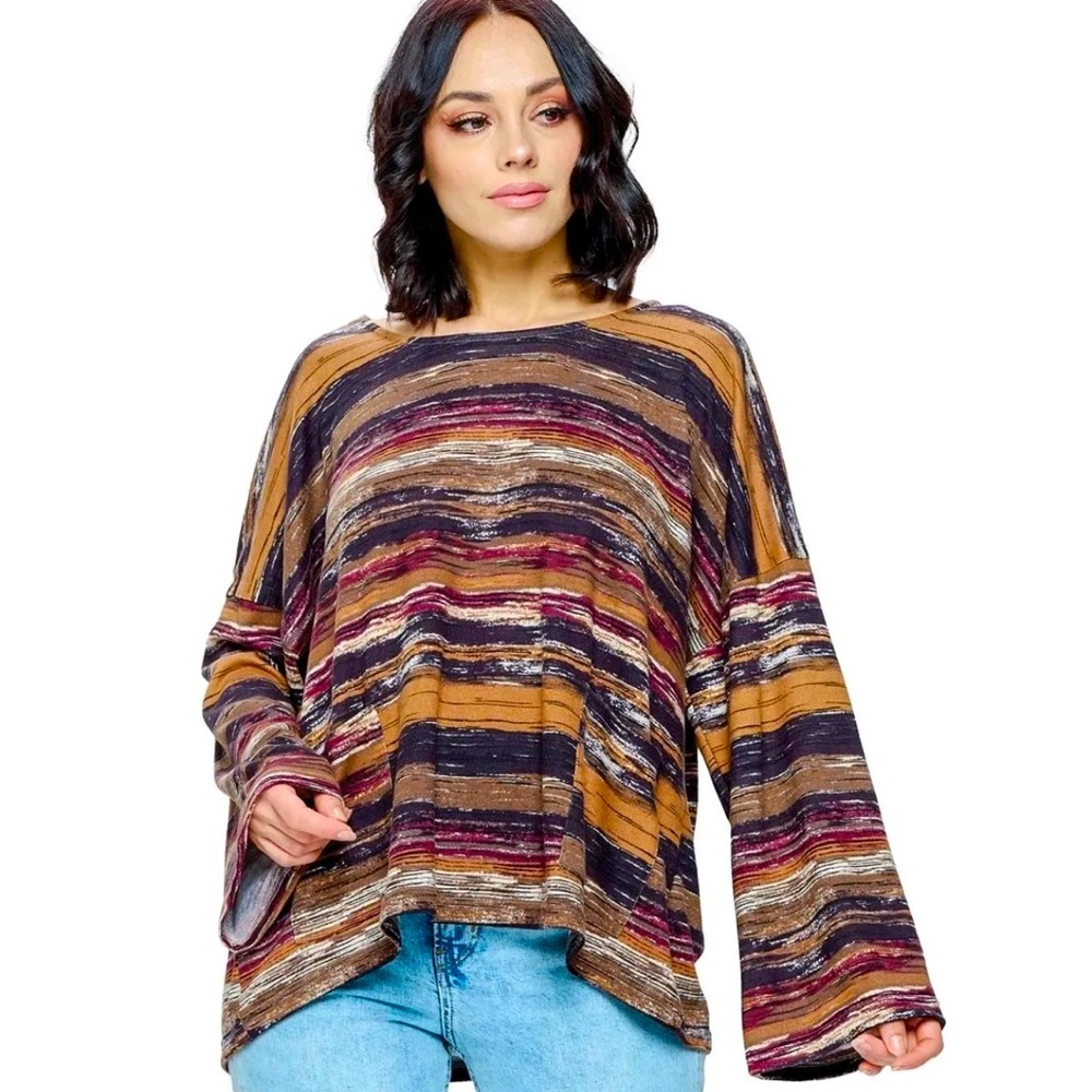 Striped Multicolor Women's Top